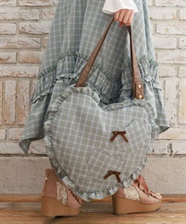 チェックハートバッグ【予約】(ミント-F)