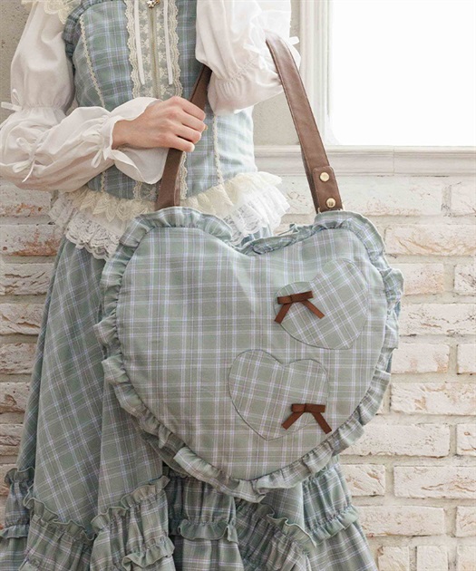 チェックハートバッグ【予約】