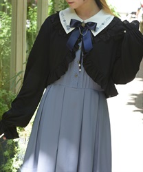 ＵＶカットフリルボレロ【WEB先行販売】(黒-F)