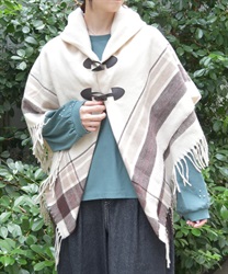 サイドラインチェックポンチョ | axes femme | axes femme サイドラインチェックポンチョ | axes femme | axes femme