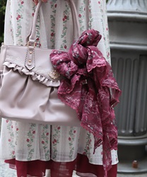 苺柄マルチＷＡＹストール(赤-F)