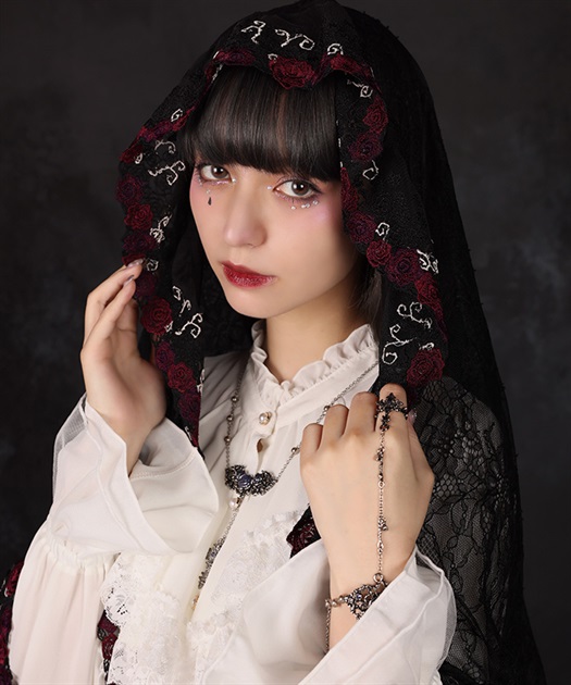薔薇×蝙蝠レースストール【WEB先行販売】