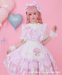 マイメロディ／エプロン(ピンク-F)