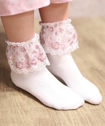 桜レースソックス【二次予約】(Ａ-F)