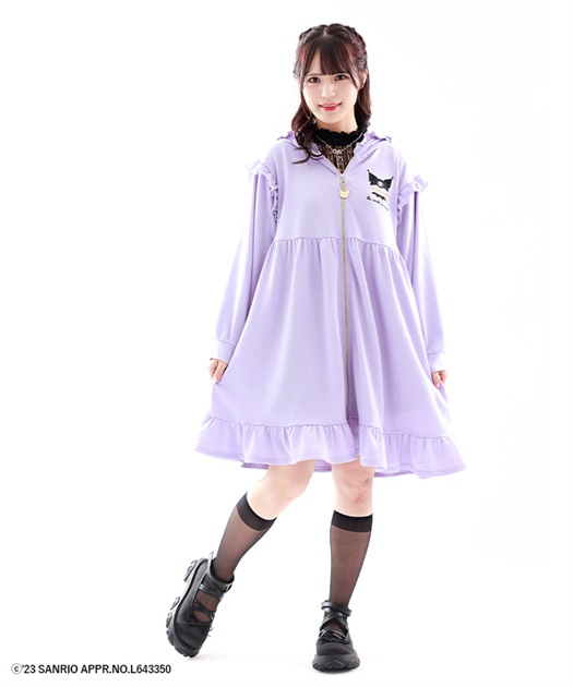 クロミ/刺繍ロングパーカー | outlet | axes femme online shop クロミ/刺繍ロングパーカー | outlet | axes femme online shop