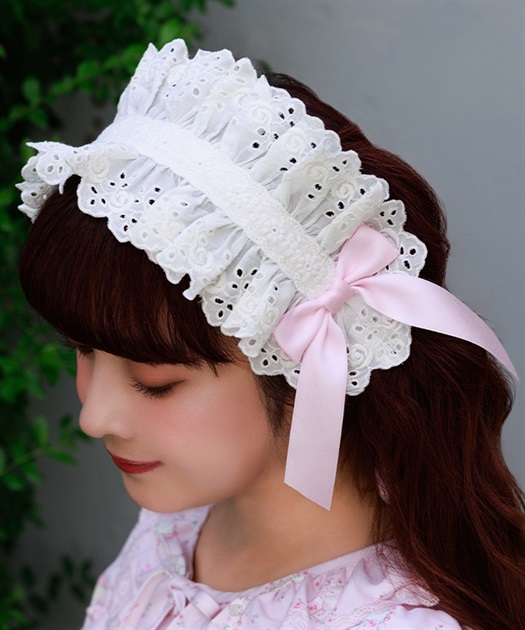コットンレースヘッドドレス【Web先行販売】