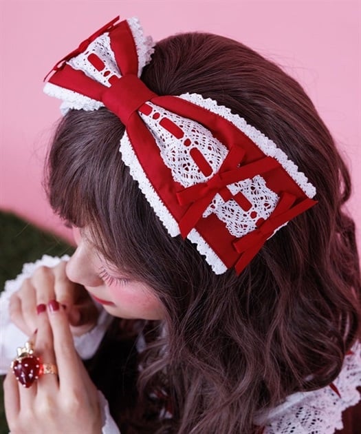 梯子レースリボン型ヘッドドレス【二次予約】