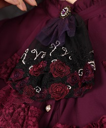 薔薇×蝙蝠レースジャボブローチ【WEB先行販売】(黒-F)