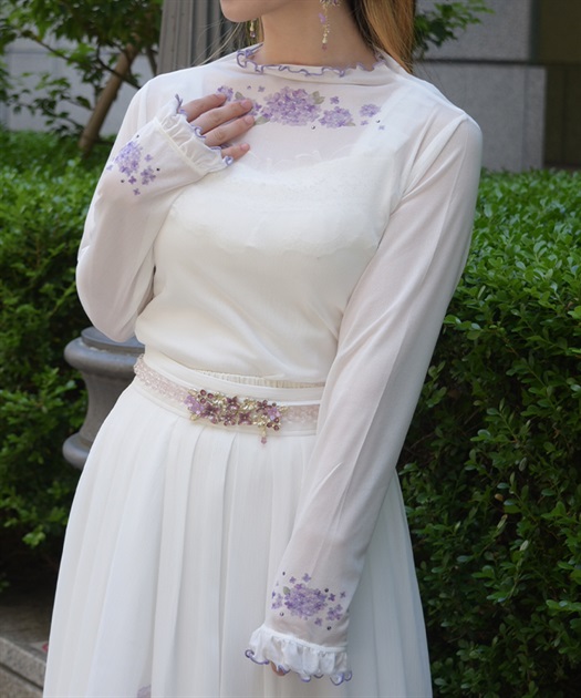 紫陽花プリントシアーインナー【WEB先行販売】