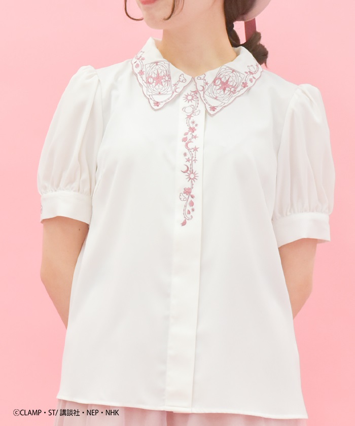 axes femme カードキャプターさくら ブラウス サクラカード ピンク カードキャプターさくら／ブラウス | 衣料 | axes femme online shop