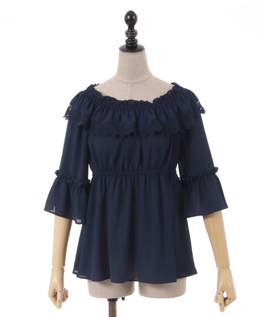 エンパイアフリルブラウス | outlet | axes femme online shop エンパイアフリルブラウス | outlet | axes femme online shop