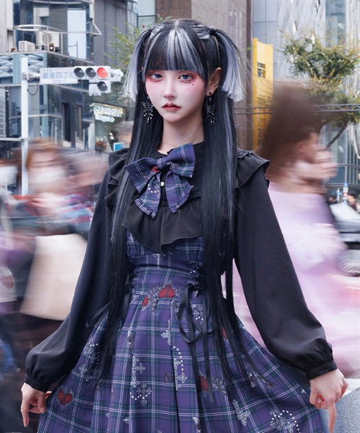 ナイトメアチェックリボンブラウス | axes femme online shop