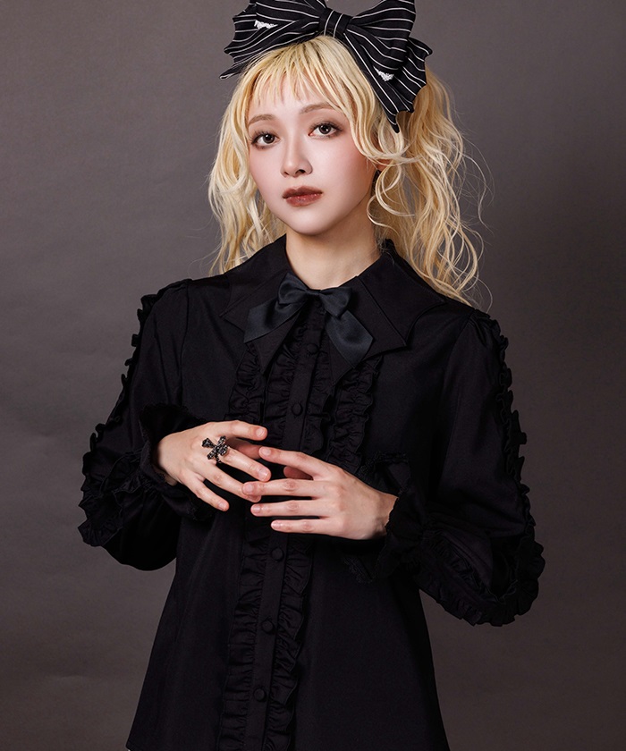 ブラック フリル | axes femme(アクシーズファム)公式onlineshop