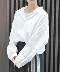 ラメシアーシャツ【WEB先行販売】(白-F)