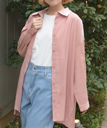 ＵＶカットシアーシャツ【WEB先行販売】(ピンク-F)