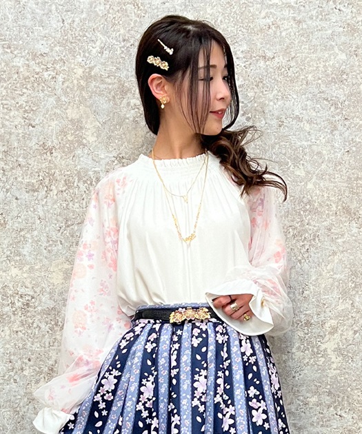 ブルーミングサクラブラウス | outlet | axes femme online shop ブルーミングサクラブラウス | outlet | axes femme online shop