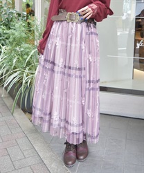 プリントプリーツチュールスカート | レディース服・レディース プリントプリーツチュールスカート | レディース服・レディース