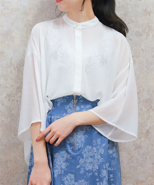 エンブロイダリーシャツ | 衣料 | axes femme online shop エンブロイダリーシャツ | 衣料 | axes femme online shop