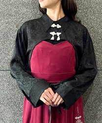 チャイナ釦付ボレロ風ブラウス | 衣料 | axes femme online shop チャイナ釦付ボレロ風ブラウス | 衣料 | axes femme online shop