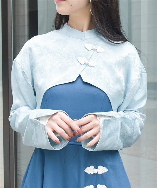 芍薬ジャガードチャイナボレロ | レディース服・レディース 芍薬ジャガードチャイナボレロ | レディース服・レディース