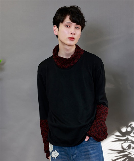 七宝文様タートルニット【WEB限定価格】 | レディース服 七宝文様タートルニット【WEB限定価格】 | レディース服