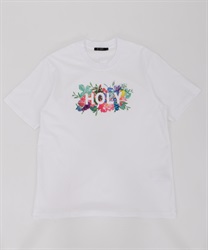 ＨＯＬＹロゴプリントＴシャツ(白-M)