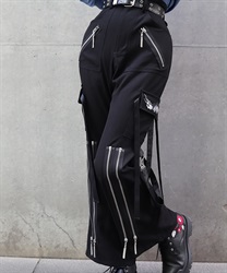 彼岸花×鬼火ボンテージパンツ(月白-S)