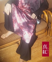 三世の契レイヤード袴パンツ(真紅-S)