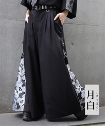 唐草文様ジャガードジップパンツ(月白-S)