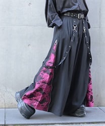 サス付ジャガードジップ袴パンツ