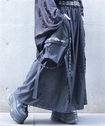 牡丹刺繍袴パンツ(月白-S)