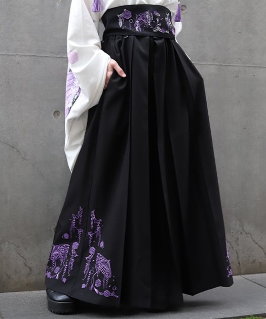 藤×和傘刺繍袴パンツ