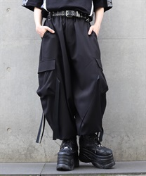 カーゴボンタンバルーンパンツ(漆黒-S)