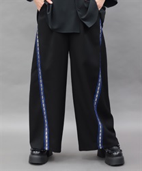 菱紋ラインパンツ(瑠璃色-S)