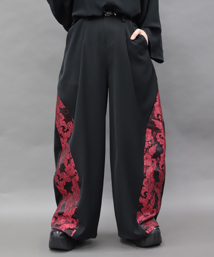 唐草文様ジャガード立体切替パンツ | REZEN | axes femme 公式