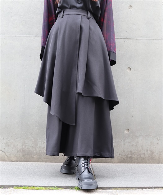 アシメレイヤードパンツ