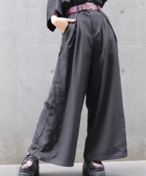 刀×スタッズ袴パンツ(漆黒-S)
