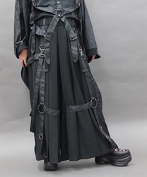 ハーネス袴パンツ(漆黒-S)