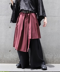 レイヤードアシメ巻きスカート