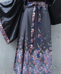 花魁×蝶巻スカート【WEB先行販売】(瑠璃色-S)