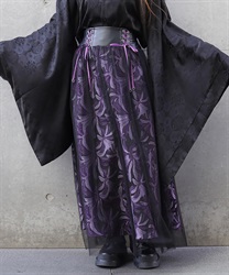 松葉菊ジャガード×チュールスカート(京紫-S)