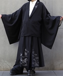 蝶刺繍和袖テーラードジャケット(月白-M)