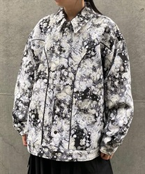 フラワーゴブランブルゾン【WEB限定価格】(黒-M)