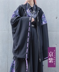 陰陽師×占星ジップ付羽織(京紫-M)