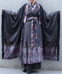 花魁×蝶振袖羽織【WEB先行販売】(瑠璃色-M)