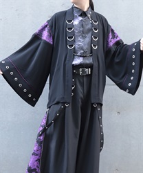 ジャガード切替ハトメ羽織(京紫-M)