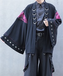 ジャガード切替ハトメ羽織(桜色-M)