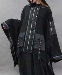 ミリタリーポケット羽織(漆黒-M)