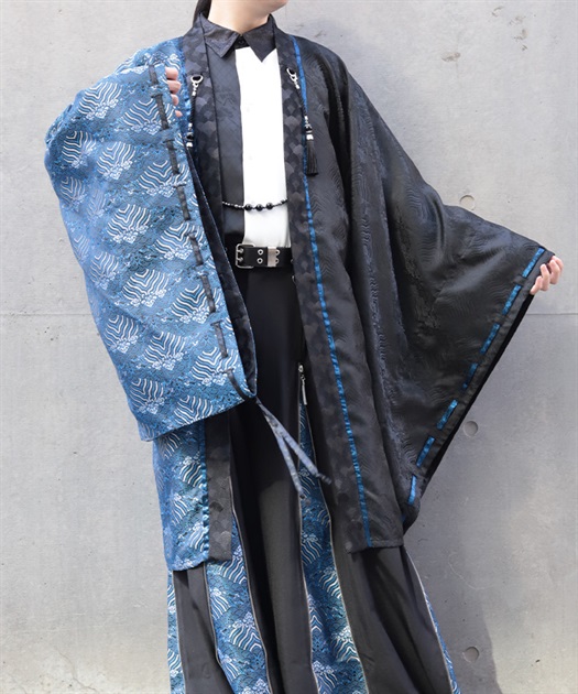 浪幕ジャガード配色羽織【ランク別お値下げ対象商品】 | axes femme