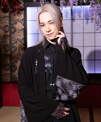 彼岸花ジップ羽織(月白-M)